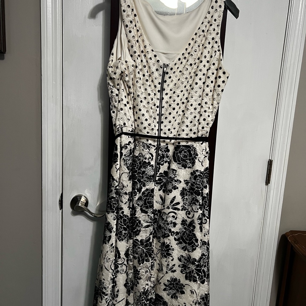 Beautiful cream and black dress